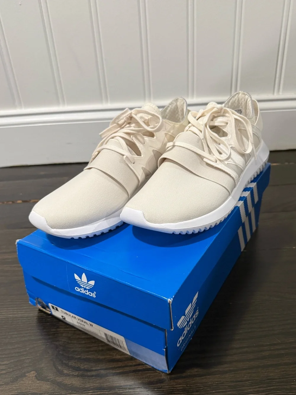 Adidas Tubular Viral W - Chalk White Running Sneakers US 8